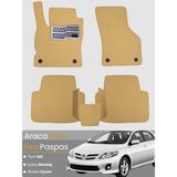 Guerrino Toyota Corolla E140 (2007-2012) Uyumlu Eva Paspas Tam Set–oto Paspas,araca Özel,su Geçirmez - Bej