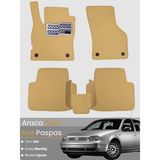 Guerrino Volkswagen Golf 4 (1997-2004) Uyumlu Eva Paspas Tam Set–oto Paspas,araca Özel,su Geçirmez - Bej