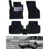 Guerrino Volkswagen Golf 4 (1997-2004) Uyumlu Eva Paspas Tam Set–oto Paspas,araca Özel,su Geçirmez - Siyah - Yeşil