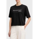 Gues Yazılı Pamuklu Regular Fit Bisiklet Yaka T Shirt V6RI09I3Z14 Bayan T SHİRT V6RI09 I3Z14 JBLK