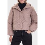 Guess 4g Boxy Tamamı Logolu Relaxed Fit Kapüşonlu Şişme Mont V5BL07WGLW2 Bayan Mont V5BL07 Wglw2 Fngx - Vizon
