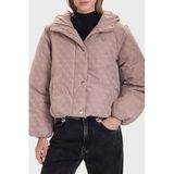 Guess 4G Boxy Tamamı Logolu Relaxed Fit Kapüşonlu Şişme Mont V5BL07WGLW2 Bayan MONT V5BL07 WGLW2 FNGX