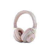 Guess 4g Desenli Metal Logo Kulak Üstü Bluetooth Kulaklık - Pembe