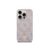 Guess 4G Desenli Üçgen Logolu iPhone 16 Pro Magsafe Uyumlu Kılıf