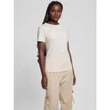 Guess Adele Kadın Aktif Regular Fit T-Shirt V2YI07K8HM0, Krem, XXS