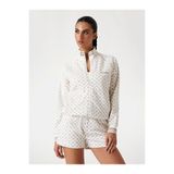 Guess Aggie Aktif Scuba Sweatshirt, M, V5YQ03KB212, Krem, kadın