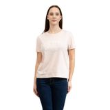 Guess Agnes Kadın Aktif Regular Fit Bisiklet Yaka T-Shirt, Pembe, XS