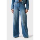 Guess Alba Pamuklu Loose Fit Yüksek Bel Geniş Paça Jean W6GA26D0970 Bayan KOT PANTOLON W6GA26D0970 KEPR