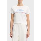 Guess Alda Kadın Aktif Regular Fit T-Shirt V6RI16I3Z14, Beyaz, XS