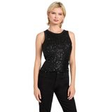 Guess ALEXIA SEQUINS TANK TOP Atlet, M, TYCZGXK4IN174480685783342, Siyah, Kadın