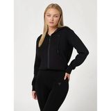 Guess Allie Kadın Aktif Scuba Sweatshirt - Siyah
