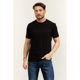 Guess Alphy Erkek Aktif Regular Fit T-Shirt Siyah