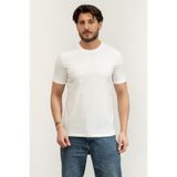 Guess Ambrogio Erkek Aktif Regular Fit Bisiklet Yaka T-Shirt Beyaz
