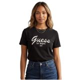 Guess Andrea Cn Ss T-Shırt Athleisure Kadın T-shirt V6GI16K2983-JBLK Siyah