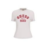 Guess Anita Aktif Slim Fit T-Shirt, L, V6RI15J1314, Beyaz, Kadın