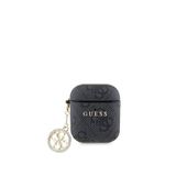 Guess Apple Airpods 2. Nesil Uyumlu Taşlı Süs Zincirli Siyah Kılıf