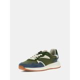 Guess Aria Erkek Deri Sneaker FMJRIAELE12, Mavi, 43