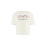 Guess Arianna Aktif Boxy Fit T-Shirt, L, V6GI04K2965-G047, Krem, Kadın