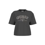 Guess Arianna Kadın Aktif Boxy Fit T-Shirt V6GI04K2965, Siyah, L
