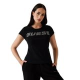 guess Art V4BI16 KCIV1 Kadın Tişört, siyah, S