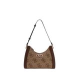 Guess Bayan Karnilla Logo Omuz Çantası, Kahverengi, One Size