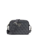 GUESS Bayan Meridian II Kamera Çantası Çanta, Kömür Logosu, One Size, Meridian II Kamera Çantası