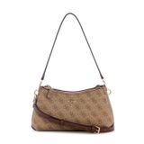 GUESS Bayan Noelle Ii 3 Comp Shldr Xbody Çanta, Latte Logosu/Kahverengi, One Size, Çantalar