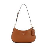 GUESS Bayan Noelle II Üst Zip Omuz Çantası, Hafif Konyak, One Size, Noelle II Üst Fermuarlı Omuz