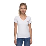 Guess Bayan Ss Vn Mini Üçgen Tişört SS VN MINI Üçgen Tişört (1'li Paket), Beyaz (Pure White), L