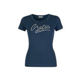 GUESS Bayan T-Shirt Strass Rosa ES26GU20 W6RI24J1314 A627, Mavi, G
