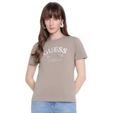 Guess Beatriz Aktif Slim Fit T-Shirt, S, V6RI02J1314, Bej, Kadın