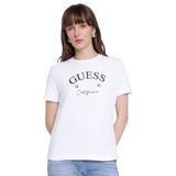 Guess Beatriz Aktif Slim Fit T-Shirt, S, V6RI02J1314, Beyaz, Kadın