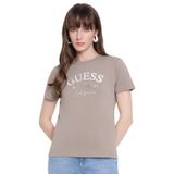 Guess Beatriz Aktif Slim Fit T-Shirt, XS, V6RI02J1314, Bej, Kadın