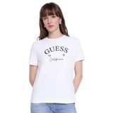 Guess Beatriz Aktif Slim Fit T-Shirt, XS, V6RI02J1314, Beyaz, Kadın