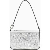 Guess Beauvoir Taşlı Omuz Çantası - Metalik