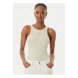 Guess Bej Kadın Slim Fit Fitilli T-Shirt W6RP39KD092-G67C