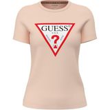 Guess Bej T-Shirt, M, 5003340686, Ekru, Kadın