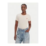 Guess Bej T-Shirt, XS, 5003340701, Ekru, Kadın
