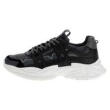 Guess Belluno Erkek Deri Sneaker FMPBEUFAL12, Siyah, 42