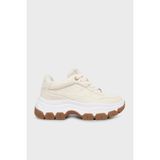 Guess Berrett2 4g Logolu Kalın Taban Sneaker Ayakkabı FLFBRTPEL12 Bayan Ayakkabı Flfbrt PEL12 Cream - Krem