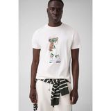 Guess Berry Erkek Aktif Regular Fit T-Shirt - Beyaz