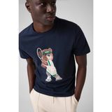 Guess Berry Erkek Aktif Regular Fit T-Shirt - Siyah - M
