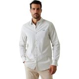 Guess Beyaz Erkek Regular Fit Çizgili Gömlek M6GH16W1711-SM1P Beyaz Gömlek