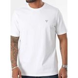 Guess Beyaz Erkek T-Shirt Ss Cn Patch Tee Organıc Heavy - M