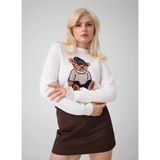 Guess Beyaz Kadın Kazak W6BR84Z1927-G012 - M