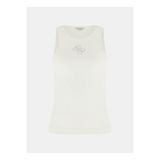 Guess Beyaz Kadın Slim Fit Fitilli T-Shirt W6RP39KD092-G011