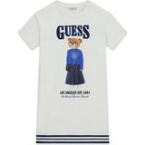 Guess Bg Store Kız Çocuk Beyaz Elbise - 7 Yaş