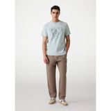 Guess Bisiklet Yaka Baskılı Gri Erkek T-Shirt M5YI42KBW41-FJZ1 Embroid Erkek Regu - XL