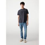 Guess Bisiklet Yaka Baskılı Siyah Erkek T-Shirt M5YI42KBW41-JTMU Embroid Erkek Regu - XL