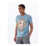 Guess Bisiklet Yaka Desenli Çok Renkli Erkek T-Shirt M5GI38KBW41F7IK SS BSC WORLD